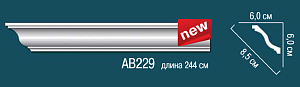AB229 карниз гладкий Perfect Decor