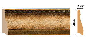 Плинтус напольный Decomaster 193-57 (70x16x2400)