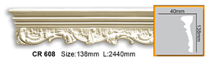 Молдинг с орнаментом CR608 FLEXI (2,00 м)