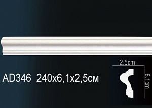 AD346 молдинг гладкий Perfect Decor