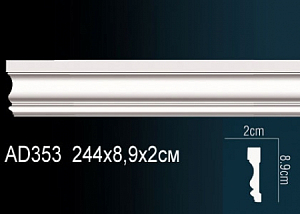 AD353 молдинг гладкий Perfect Decor