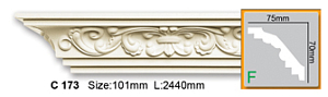 Карниз с орнаментом C173 FLEXI (2,00 м)
