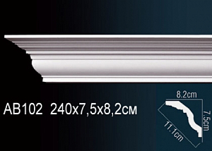 AB102 карниз гладкий Perfect Decor