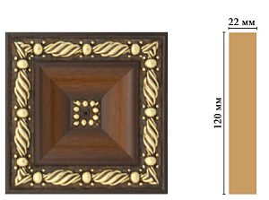 Цветная вставка Decomaster D208-51 (120*120*22 мм)
