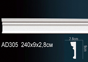 AD305 молдинг гладкий Perfect Decor