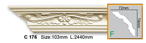 Карниз с орнаментом C176 FLEXI (2,00 м)