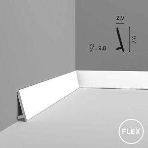 Плинтус гибкий SX179F DIAGONA Orac Decor
