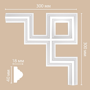 97010-9 угол Decomaster (300*300*18мм)