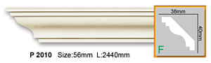 Карниз с гладким профилем P2010 FLEXI (2,00 м)