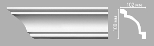 96013 плинтус Decomaster (100х102х2400мм)