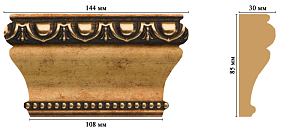 Капитель D202-57 (144x85x30 мм)
