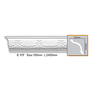Карниз с орнаментом C117 (2,40 м)