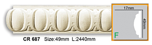 Молдинг с орнаментом CR687 FLEXI (2,44 м)