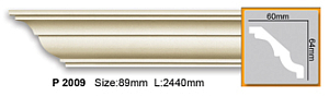 Карниз с гладким профилем P2009 FLEXI (2,00 м)