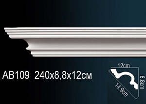 AB109 карниз гладкий Perfect Decor