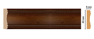 Молдинг Decomaster 187-51 (размер 40x8x2400)
