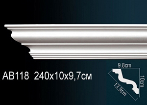 AB118 карниз гладкий Perfect Decor