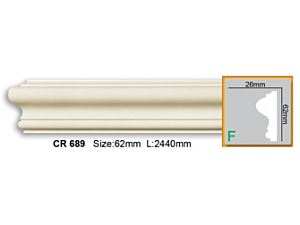 Молдинг с гладким профилем CR689 FLEXI (2,00 м)