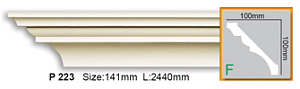 Карниз с гладким профилем P223 FLEXI (2,00 м)