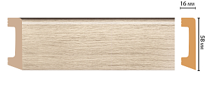 Плинтус Decomaster D234-72ДМ (58*16*2400мм)
