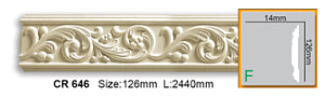Молдинг с орнаментом CR646 FLEXI (2,00 м)