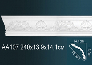 AA107 карниз с орнаментом Perfect Decor