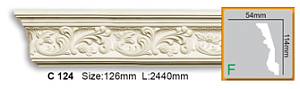Карниз с орнаментом C124 FLEXI (2,44 м)