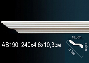 AB190 карниз гладкий Perfect Decor