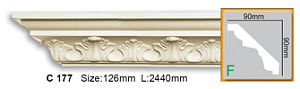 Карниз с орнаментом C177 FLEXI (2,44 м)
