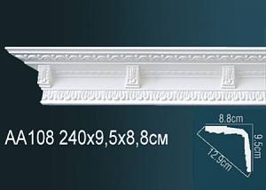 AA108 карниз с орнаментом Perfect Decor