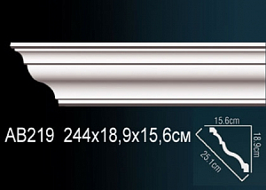 AB219 карниз гладкий Perfect Decor