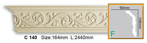 Карниз с орнаментом C140 FLEXI (2,00 м)