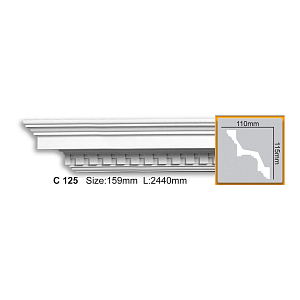 Карниз с орнаментом C125 (2,00 м)