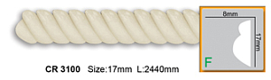 Молдинг с орнаментом CR3100 FLEXI (2,00 м)