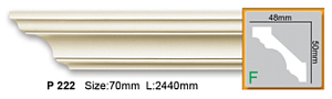 Карниз с гладким профилем P222 FLEXI (2,00 м)