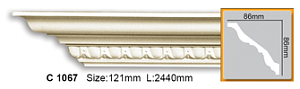 Карниз с орнаментом C1067 FLEXI (2,44 м)