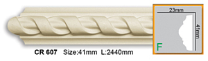Молдинг с орнаментом CR607 FLEXI (2,00 м)