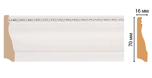 Плинтус напольный Decomaster 193-60 (70x16x2400)