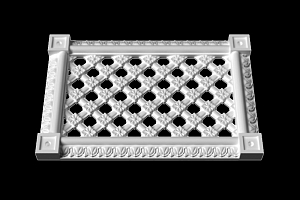 Решетка вентиляционная В-6, размер: 200x300мм