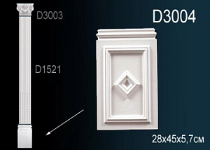 D3004 база пилястры Perfect Decor