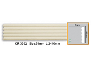 Молдинг с гладким профилем CR3002 FLEXI (2,00 м)