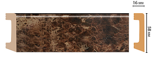 Плинтус Decomaster D234-713ДМ (58*16*2400мм)