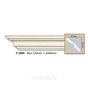 Карниз с гладким профилем P2008 FLEXI (2,00 м)