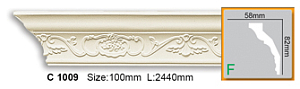 Карниз с орнаментом C1009 FLEXI (2,44 м)