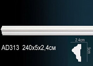 AD313 молдинг гладкий Perfect Decor