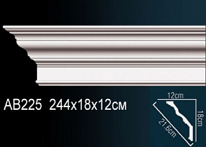 AB225 карниз гладкий Perfect Decor