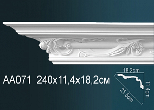 AA071 карниз с орнаментом Perfect Decor