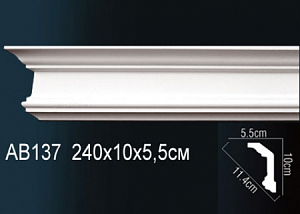 AB137 карниз гладкий Perfect Decor