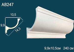 AB 247 карниз гладкий Perfect Decor