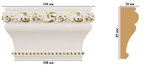 Капитель D202-54 (144x85x30 мм)